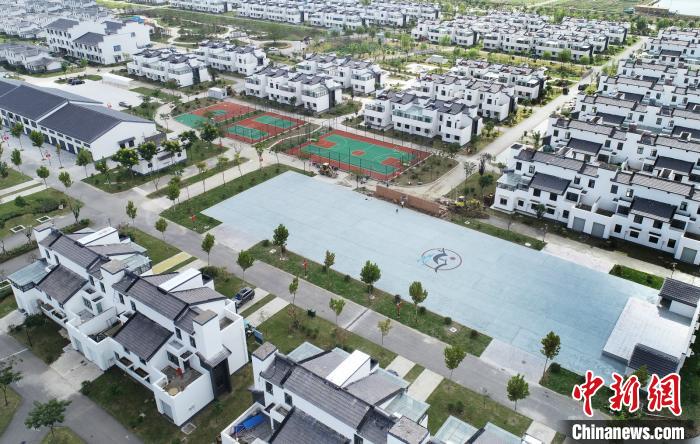 江蘇省淮安市金湖縣呂良鎮(zhèn)湖畔旺屯新型社區(qū)。金湖縣呂良鎮(zhèn)供圖