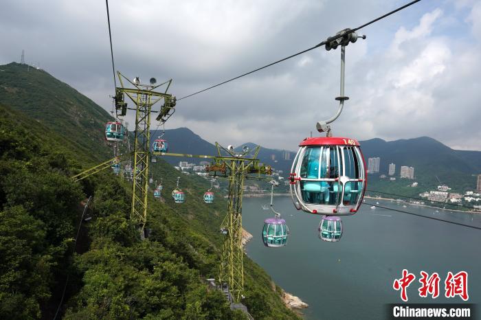 海洋公園將保留具標(biāo)志性的登山纜車(chē)和海洋列車(chē)。圖為登山纜車(chē)?！垷?攝