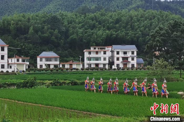 圖為江西省吉安市青原區(qū)東固畬族鄉(xiāng)六渡民族村?！「呦乳L(zhǎng) 攝
