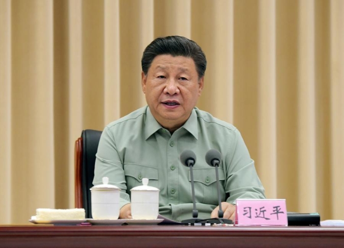2021年9月15日，習近平到駐陜西部隊某基地視察調研。習近平在聽取基地工作匯報后發(fā)表重要講話。.jpg
