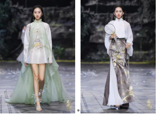 圖展山河盛景，服飾乾坤方儀――熊英|乾坤？方儀2022SS中國國際時(shí)裝周開幕大秀震撼上演
