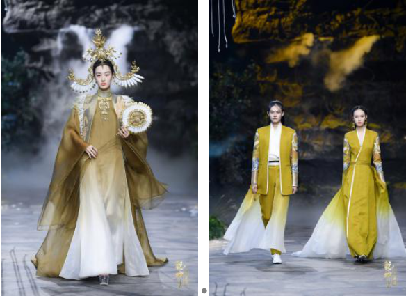 圖展山河盛景，服飾乾坤方儀――熊英|乾坤？方儀2022SS中國國際時(shí)裝周開幕大秀震撼上演