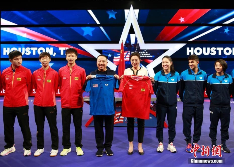 休斯敦世乒賽：中美跨國(guó)混雙組合進(jìn)行合練