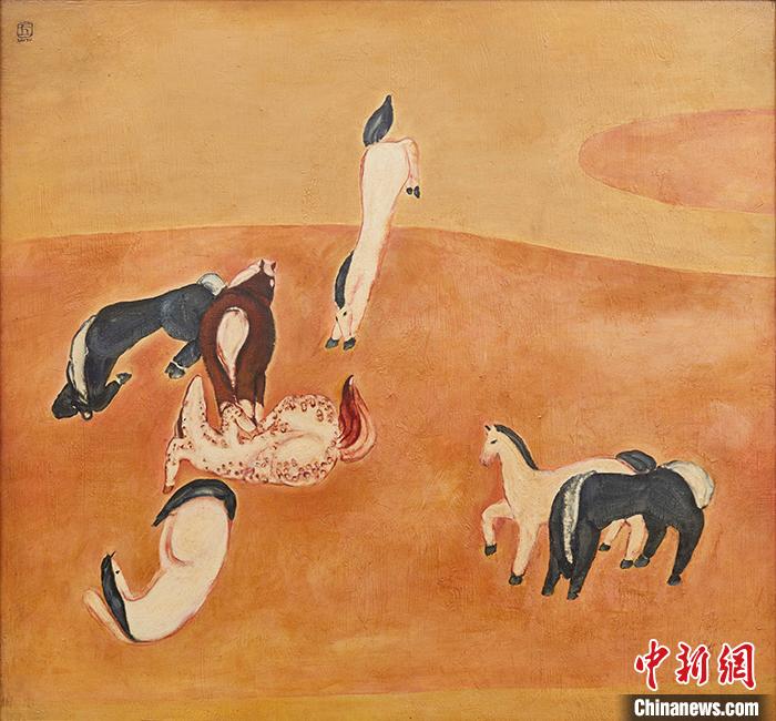 常玉《群馬》。拍賣行供圖
