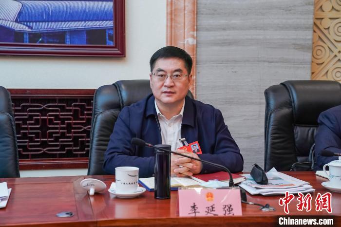 圖為全國人大代表、廣西北部灣國際港務(wù)集團(tuán)有限公司黨委書記、董事長李延強(qiáng)?！￡惞谘?攝