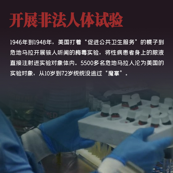 開(kāi)展非法人體試驗(yàn)