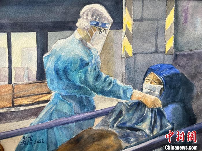 廖莉菁畫作《暖在心頭》。　藝術(shù)香港供圖
