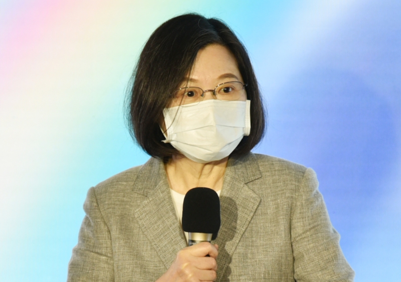 臺灣地區(qū)領(lǐng)導(dǎo)人蔡英文。(資料照片 顏謙隆攝) 圖片來源：臺灣“中時新聞網(wǎng)”.jpg