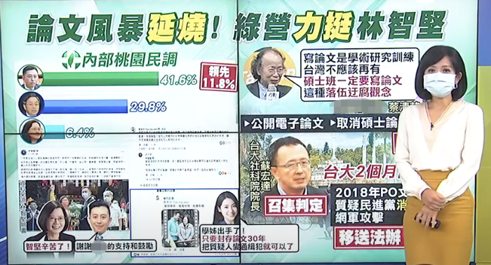 民進黨力挺林智堅做假民調