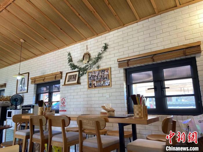 葉俊維的餐廳一景。　林波 攝