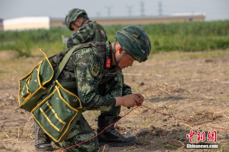 40℃高溫 武警上海總隊“三實”訓(xùn)練戰(zhàn)味十足