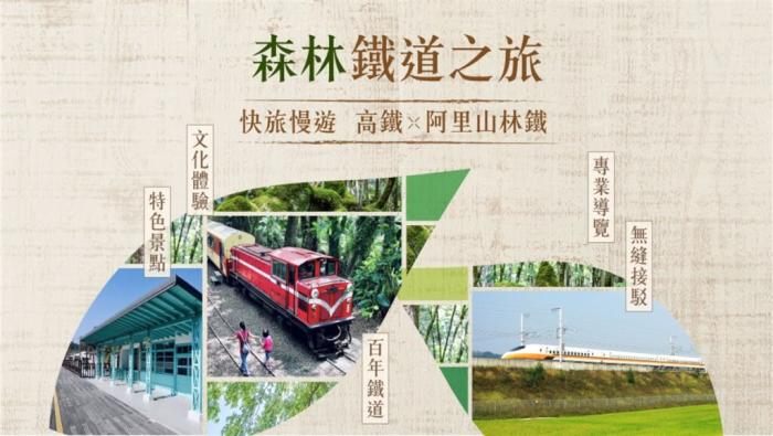 臺灣高鐵與林鐵合作推出“高鐵x阿里山林鐵之旅”一日及二日行程，帶旅客深度游阿里山。圖片來源：臺灣“中央社” 臺灣高鐵提供