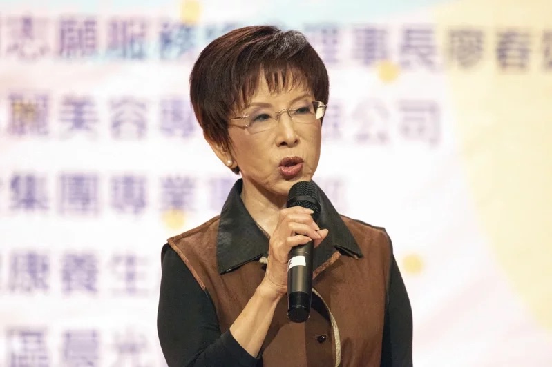 國(guó)民黨前主席洪秀柱。（圖源：臺(tái)灣《聯(lián)合報(bào)》）