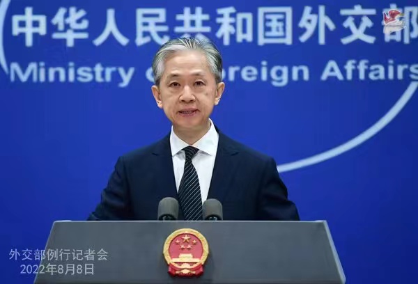 外交部發(fā)言人汪文斌。 薛偉 攝