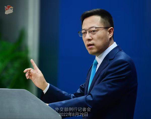 外交部發(fā)言人趙立堅(jiān)。薛偉 攝