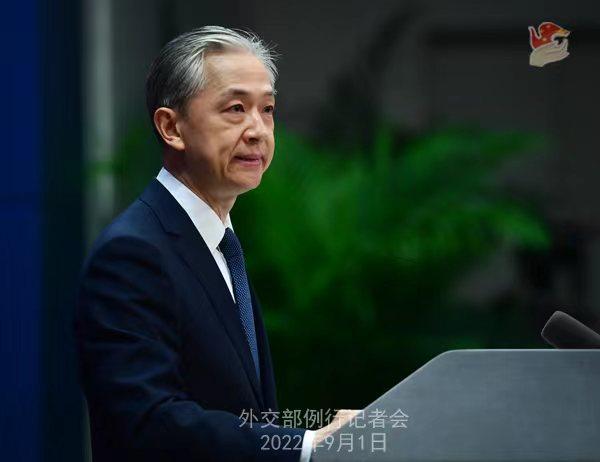 汪文斌：日方反復炒作“中國威脅”，包藏重走軍事擴張老路的野心_1662086089591