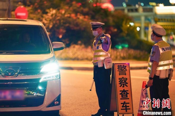 資料圖：廣州交警開展酒駕毒駕同查行動?！V東省公安廳 供圖