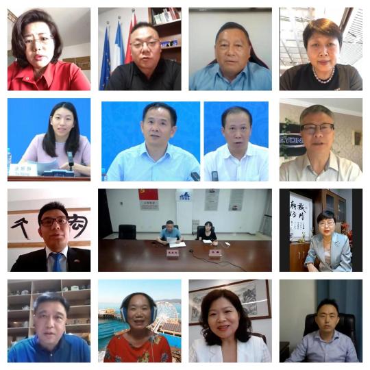 圖為江西省人民對(duì)外友好協(xié)會(huì)線上海外人才交流推介會(huì)現(xiàn)場(chǎng)。　段雄波 攝