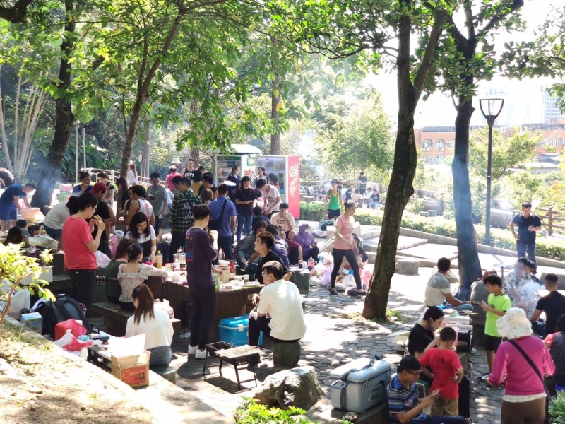 　　資料圖：桃園市虎頭山公園烤肉區(qū)。圖片來源：臺灣“中時(shí)新聞網(wǎng)”賴佑雄攝