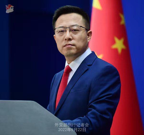 外交部發(fā)言人趙立堅。 薛偉 攝