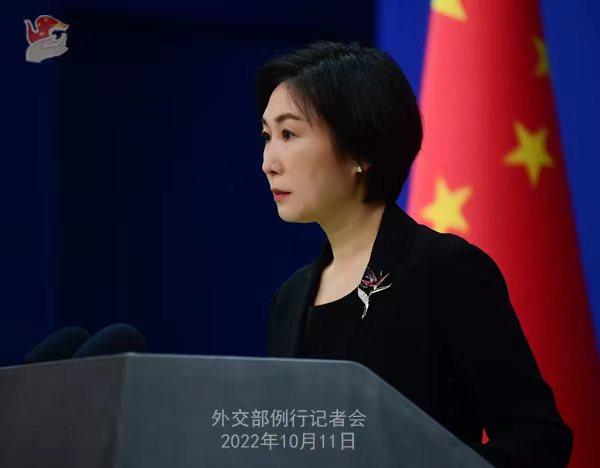 外交部發(fā)言人毛寧。 薛偉 攝