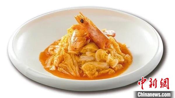 大蝦燒白菜。圖片來源：臺灣《聯(lián)合報(bào)》
