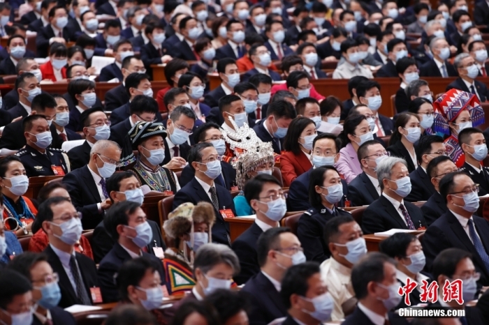 10月16日，中國共產(chǎn)黨第二十次全國代表大會(huì)在北京人民大會(huì)堂隆重開幕。 <a target='_blank' href='/'>中新社</a>記者 盛佳鵬 攝