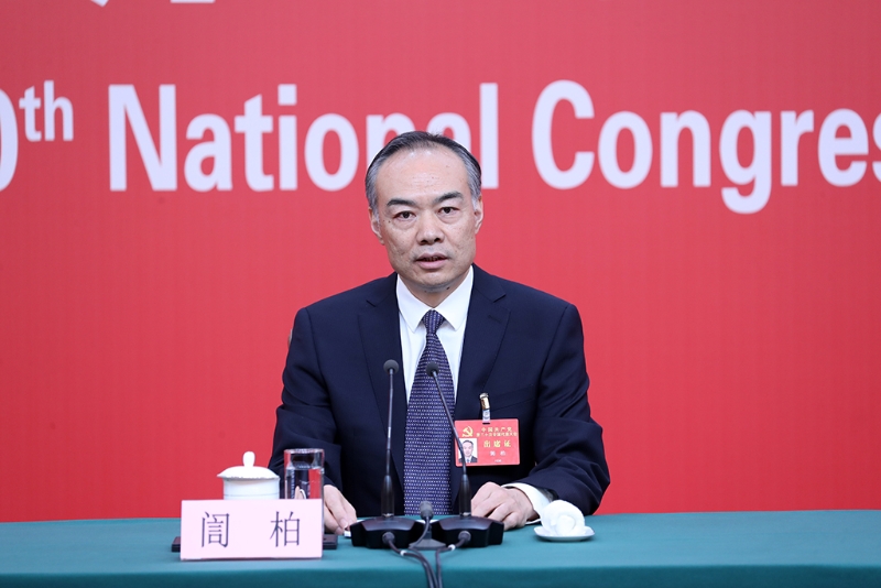 中央政法委副秘書長訚柏。（圖源：新華社）