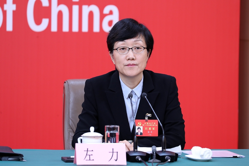 司法部黨組成員、副部長左力。（圖源：新華社）