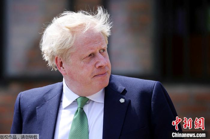資料圖：英國前首相約翰遜。