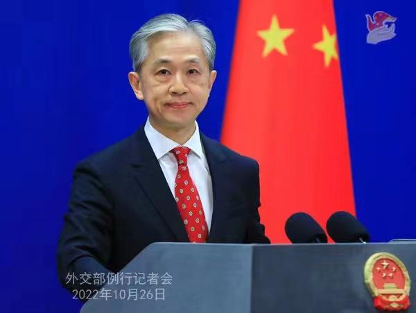 外交部發(fā)言人汪文斌。 薛偉 攝