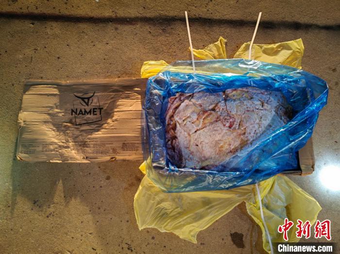廣東海警查獲的走私凍品?！V東海警局 供圖