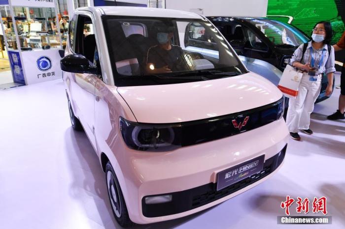 資料圖：五菱宏光MINI EV。 <a target='_blank' href='/'>中新社</a>記者 崔楠 攝
