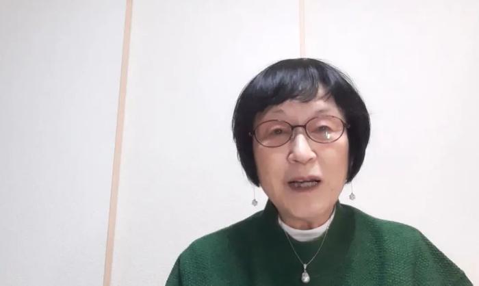 圖片松岡環(huán)接受<a target='_blank' href='/'>中新社</a>記者視頻專訪。 申冉 攝