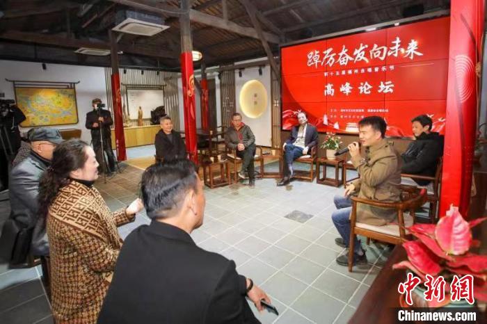 圖為海峽兩岸合唱高峰論壇現(xiàn)場(chǎng)?！≈x貴明 攝