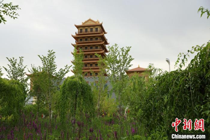 如今，鐵門關(guān)市古色古香的城區(qū)建筑中，各功能區(qū)日趨完善?！∈酚窠?攝