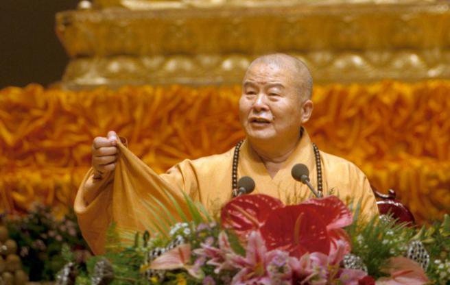 臺(tái)灣佛光山創(chuàng)辦人星云法師。（來(lái)源：臺(tái)灣“中時(shí)新聞網(wǎng)”資料照）