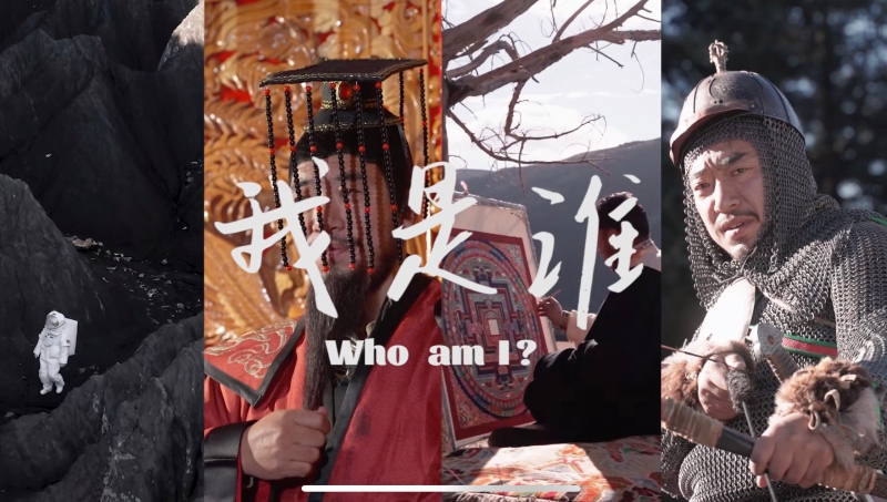 降澤多吉拍攝視頻宣傳道孚縣。視頻截圖
