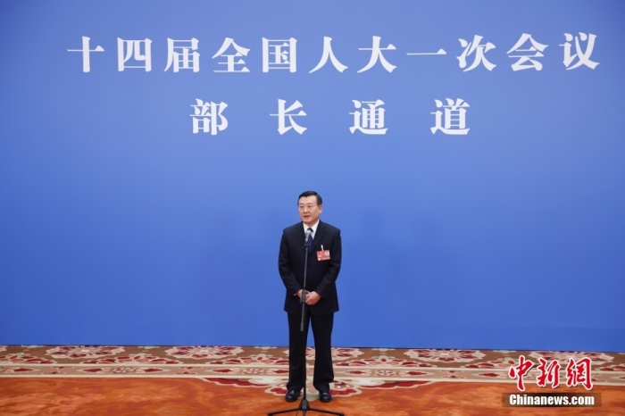 圖為住房和城鄉(xiāng)建設部部長倪虹接受媒體采訪。<a target='_blank' href='/'>中新社</a>記者 韓海丹 攝