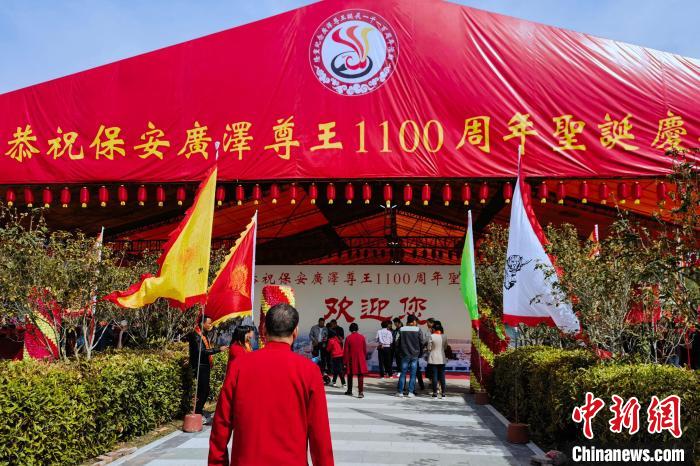 3月13日，紀(jì)念廣澤尊王誕辰1100周年活動在福建南安鳳山寺舉行。    圖片來源：中新網(wǎng)