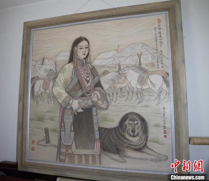 藺烈板刻線畫作品《在那遙遠的地方》?！∪诸?攝