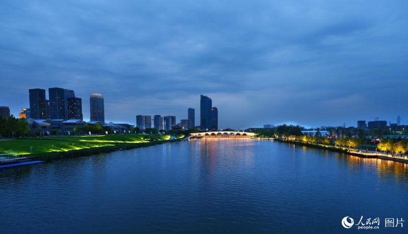 京杭大運(yùn)河北起點(diǎn)北京通州北關(guān)閘。（圖源：人民網(wǎng)）