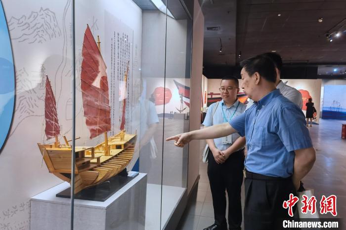 5月18日，“福船的故事：從泉州駛向馬六甲”展覽在泉州開展。　孫虹 攝