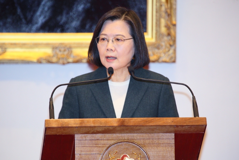 資料圖：蔡英文。 圖片來源：臺灣“中時新聞網(wǎng)” （打炸）.jpg