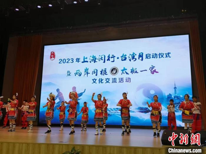 上海臺商子女學(xué)校學(xué)生表演舞蹈?！》队畋?攝