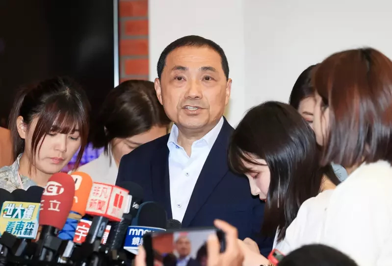 國民黨2024臺灣地區(qū)領(lǐng)導(dǎo)人參選人侯友宜。（圖源：臺灣《聯(lián)合報(bào)》）