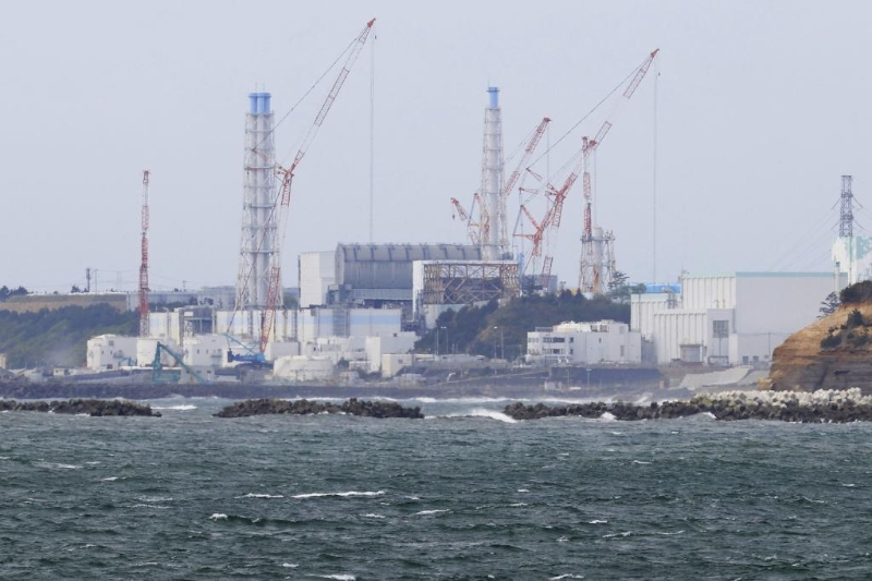 這是2021年4月13日拍攝的日本福島第一核電站。（圖源：新華社）