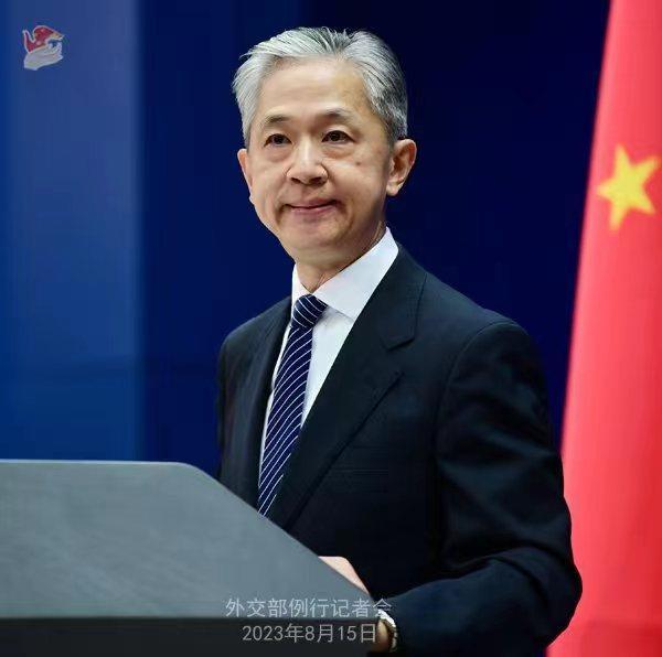 外交部發(fā)言人汪文斌。薛偉 攝