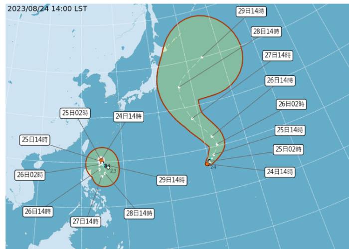 臺(tái)風(fēng)“蘇拉”、TD11的未來路徑