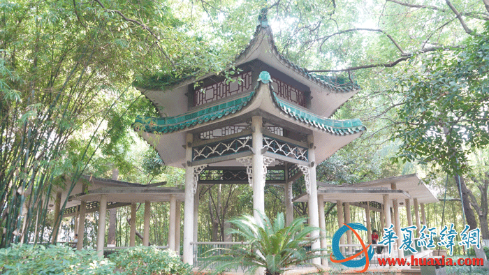 回雁亭，整個建筑就像一只展翅翱翔北歸的大雁。（攝影：虞鷹）